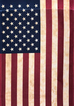 Load image into Gallery viewer, Tea Stained American Garden Flag