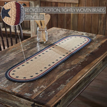 Load image into Gallery viewer, My Country Oval Runner Stencil Stars 12" x 48"