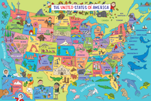 Load image into Gallery viewer, USA Map Kids' Floor Puzzle