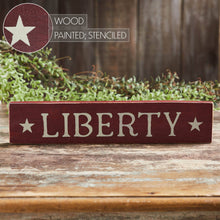 Load image into Gallery viewer, Burgundy Liberty Wooden Sign