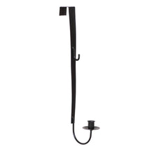 Load image into Gallery viewer, Wrought Iron Over the Door Wreath and Candle Holder