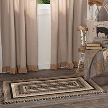 Load image into Gallery viewer, Sawyer Mill Charcoal Creme Jute Rug Rect w/ Pad