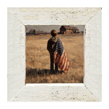 Load image into Gallery viewer, Child With Flag - Boy at Farm