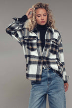Load image into Gallery viewer, Plaid Button-Down Jacket