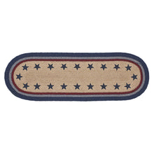 Load image into Gallery viewer, My Country Oval Runner Stencil Stars 8" x 24"