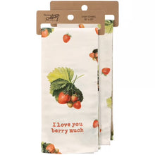 Load image into Gallery viewer, Embroidered Fruit Kitchen Towel