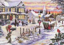 Load image into Gallery viewer, Village Sleigh Ride Deluxe Boxed Holiday Cards