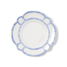 Load image into Gallery viewer, French Blue Bamboo Touch Dinner Plates with Bamboo Rim