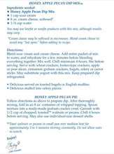 Load image into Gallery viewer, Honey Apple Pecan Dip Mix