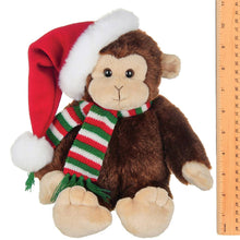 Load image into Gallery viewer, Nicky the Christmas Santa monkey