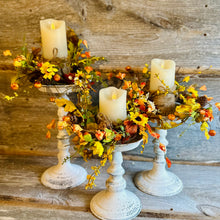 Load image into Gallery viewer, Rustic White Pedestal Stands