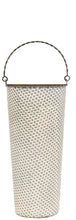 Load image into Gallery viewer, White Wash Metal Half Wall Basket