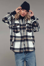 Load image into Gallery viewer, Plaid Button-Down Jacket