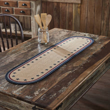 Load image into Gallery viewer, My Country Oval Runner Stencil Stars 12" x 48"