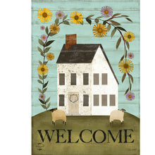 Load image into Gallery viewer, Country Saltbox Garden Flag