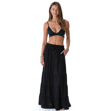 Load image into Gallery viewer, Black Shipwrecked Maxi Skirt with Bead