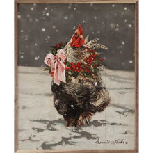 Load image into Gallery viewer, Christmas Rooster With Wreath