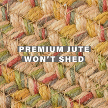 Load image into Gallery viewer, Harvest Premium Non-Shedding Jute Braided Rugs, Multicolor