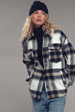 Load image into Gallery viewer, Plaid Button-Down Jacket
