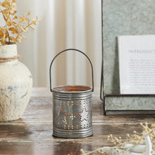 Load image into Gallery viewer, Punched Star Antique Metal Candle Holder