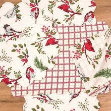 Load image into Gallery viewer, Christmas Sprig Birds Table Runner