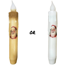Load image into Gallery viewer, Santa Christmas LED Battery Operated Timer Taper Candles