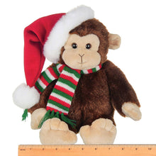 Load image into Gallery viewer, Nicky the Christmas Santa monkey
