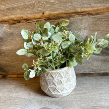 Load image into Gallery viewer, Geometric Embossed Cream Planter