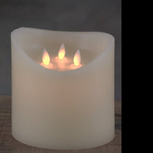 Load image into Gallery viewer, Three Wick Moving Flame LED Candle