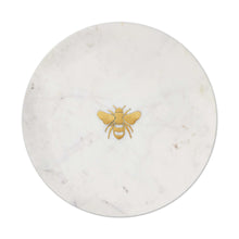 Load image into Gallery viewer, Bee Inlay Marble Serving Board