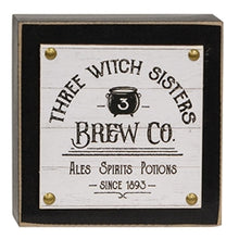 Load image into Gallery viewer, Three Witch Sisters Layered Box Sign