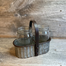 Load image into Gallery viewer, Glass Jars with Metal Caddy