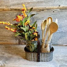 Load image into Gallery viewer, Glass Jars with Metal Caddy