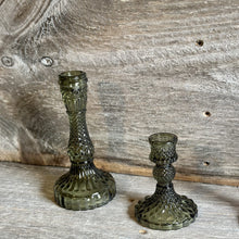 Load image into Gallery viewer, Vintage Inspired Decorative Glass Candle Holders