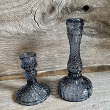Load image into Gallery viewer, Vintage Inspired Decorative Glass Candle Holders