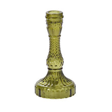 Load image into Gallery viewer, Vintage Inspired Decorative Glass Candle Holders