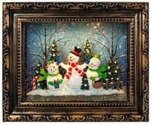Load image into Gallery viewer, Lighted Spinning Water Globe Holiday Frame