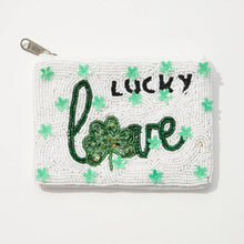 Load image into Gallery viewer, Lucky Love St. Patrick's Day Coin Pouch