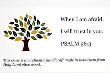 Load image into Gallery viewer, Olive Wood Pocket Cross