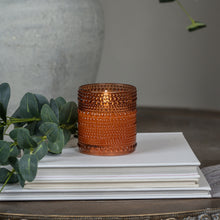 Load image into Gallery viewer, Dotted Glass 3D Flame Candle