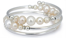 Load image into Gallery viewer, Silver and Stone Bracelets