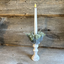 Load image into Gallery viewer, Alette White Rustic Taper Candle Holder