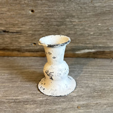 Load image into Gallery viewer, Alette White Rustic Taper Candle Holder