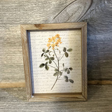 Load image into Gallery viewer, Yellow Florals with Script Framed Prints