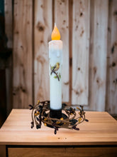 Load image into Gallery viewer, Gold Finch Spring Bird Battery Operated Timer Taper Candles