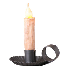 Load image into Gallery viewer, Chamberstick Candleholder in Smokey Black