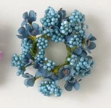Load image into Gallery viewer, Berry Flower Candle Ring 1.5"