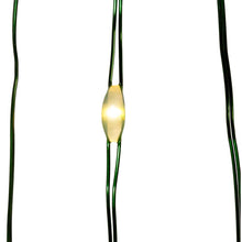 Load image into Gallery viewer, 33' Battery Operated 100L Warm White Fairy LED Green Wire Light Set