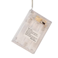 Load image into Gallery viewer, 33' Battery Operated 100L Warm White Fairy LED Green Wire Light Set
