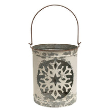 Load image into Gallery viewer, White Vintage Snowflake Bucket